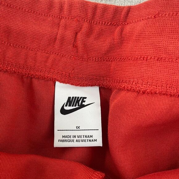 Nike Sportswear Tech Fleece Jogger Pants Plus Women 1X Red Active Athleisure NEW - Picture 2 of 13